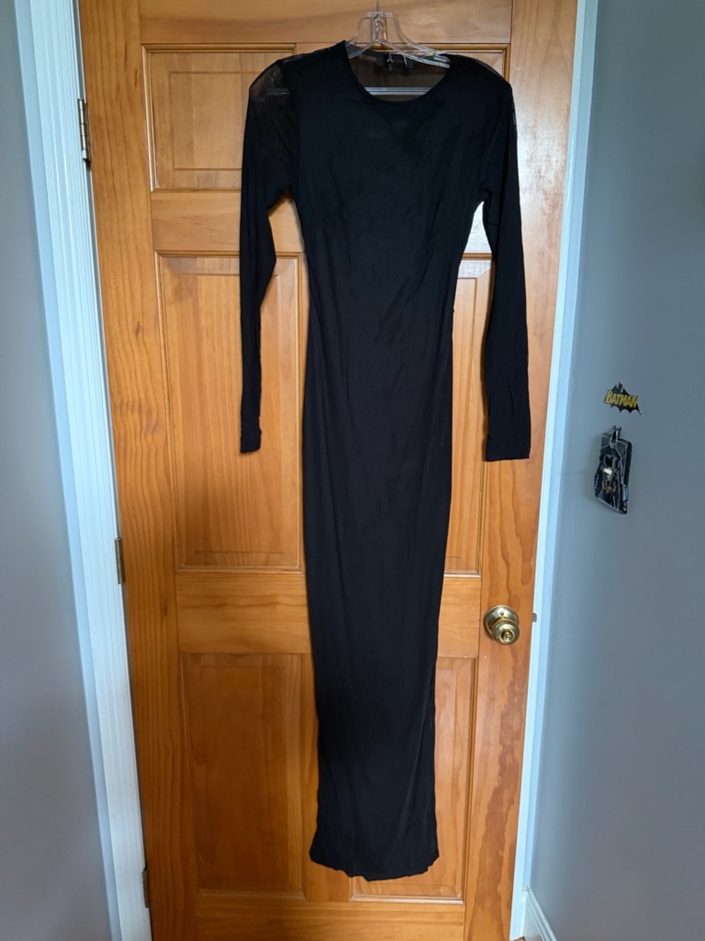 Lulu's Black Long-Sleeve Maxi Dress